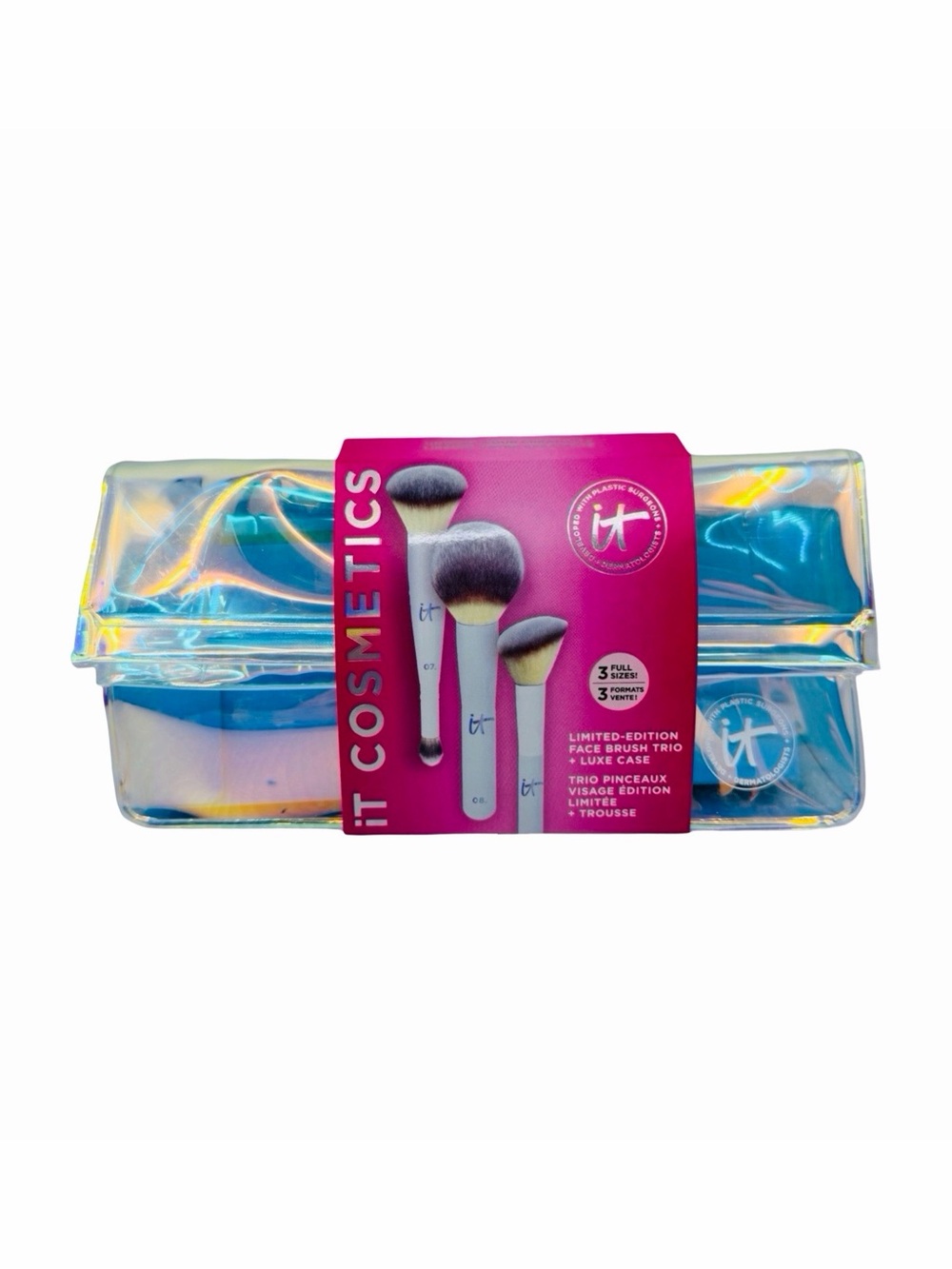 It Cosmetics Limited Edition Face Brush Trio + Luxe Case